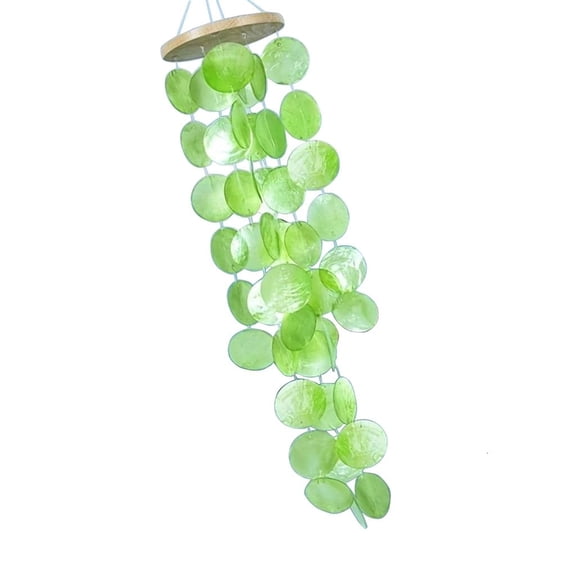 Necvior Unique Handmade Colored Shells Wind Chimes for Indoor and Outdoor Space Decors