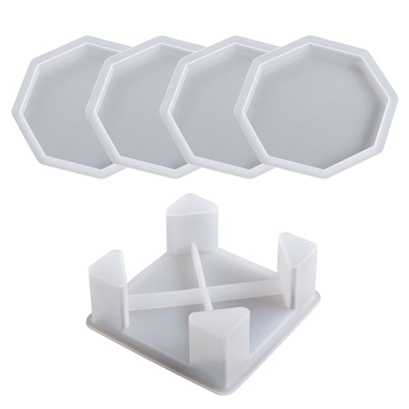 Necvior Unique Octagonal Designs Sturdy Silicone Mould Home Accessory for Personalize Coasters and Decorative Pieces Daily Use
