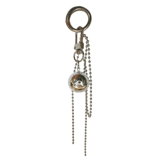 Necvior Unique Silver Metal Sphere Pendant for Home and Office Aesthetic Enhancement