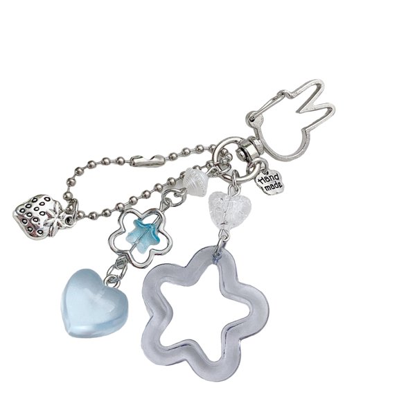 Necvior Unique Star Keyring Vibrant Colorful Design Trendy Practical Key Accessory