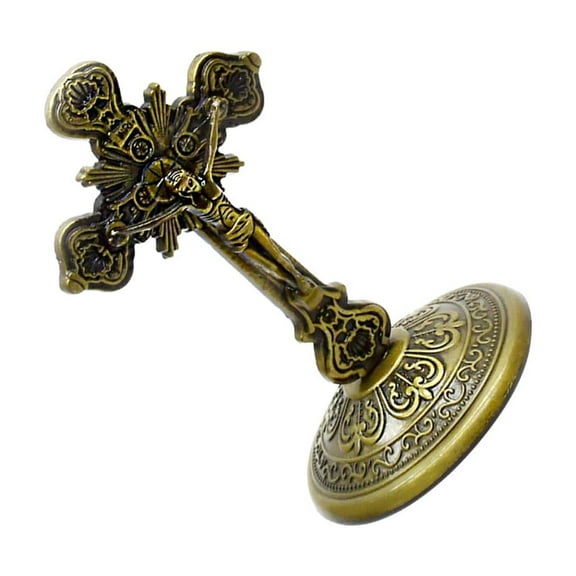 Necvior Unique Table Crucifix CrossFigurine Unique Designs for Enthusiasts Collection Religious Model Religious Gift for Friend