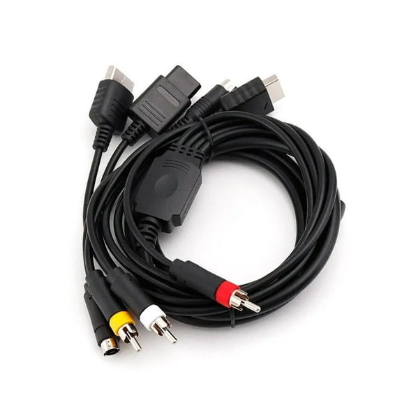 Necvior Universal 1.80m AV Cable Cord for N64 DC128 Classical Retro Game Consoles