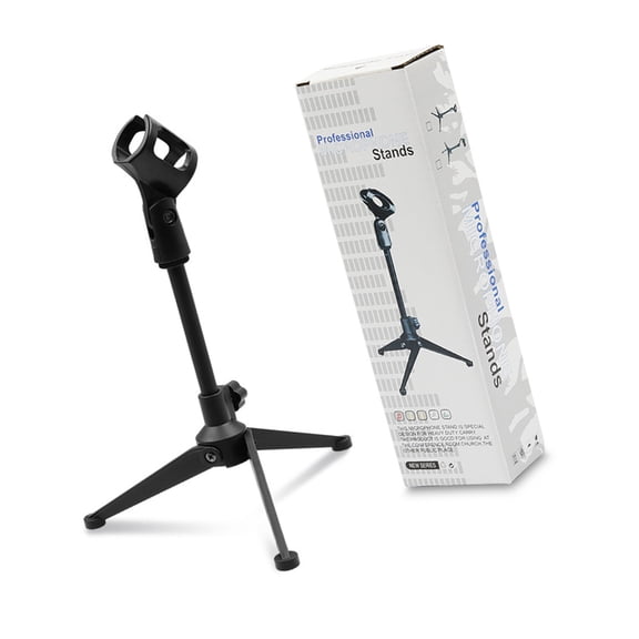 Necvior Universal Desktop Mic Stand Holder 0-180°Adjustable Angle Easy Assembly For Podcasters And Gamers Podcasting Voice Chat
