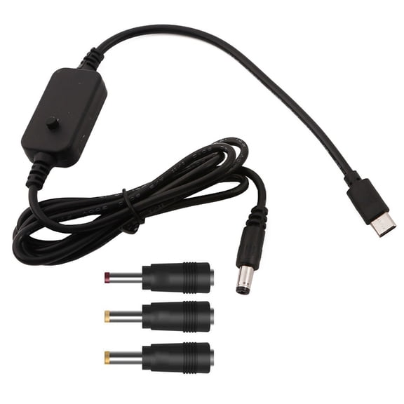 Necvior Universal USB C Type C to 4.0x1.7mm 5V 9V 12V 15V 20V Power Supply Cable for Laptop Router LED light Laptop Speaker Fan