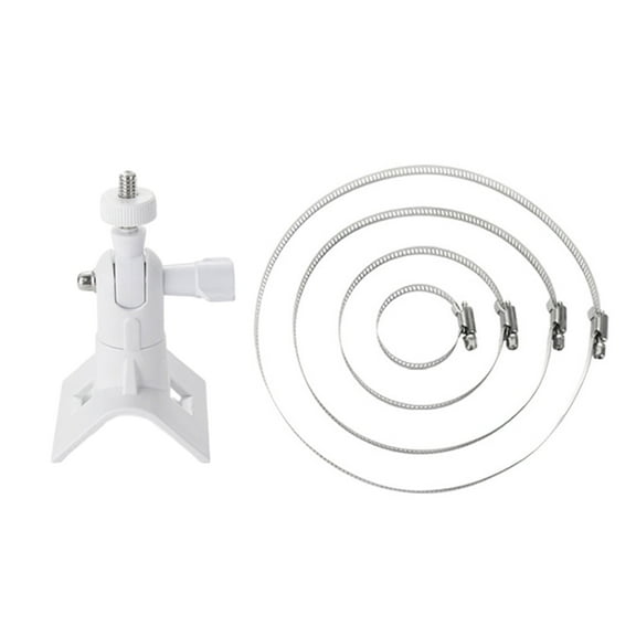 Necvior Universal Wall Mounting Bracket with Loop Stainless Steel Poles Mount Adapter