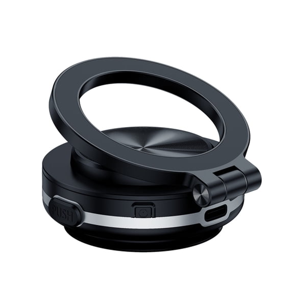 Necvior Vehicle Phone Mobile Mount Stand Magnetic Suction with Vacuum Attachment 360 Degree Rotation for Safe Driving Experience