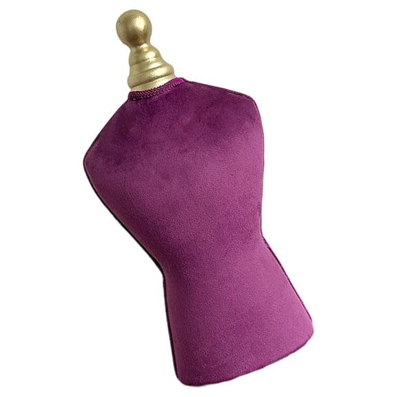 Necvior Velvets Covered Necklace Bust Stand Small Jewelry Display for Shop Countertop