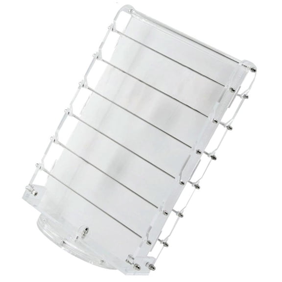 Necvior Functional Clear Acrylic Bead Display Shelf with Swivel Base for Shop Owners