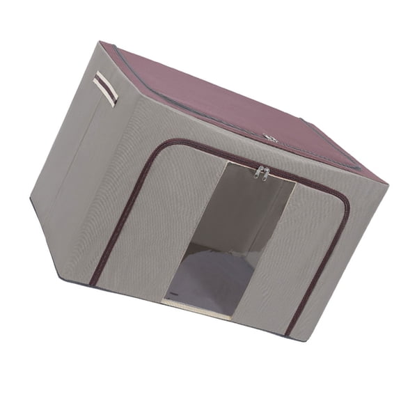 Necvior Versatile Clothing Storage Box Foldable Cloth Organizer with Transparent Windows