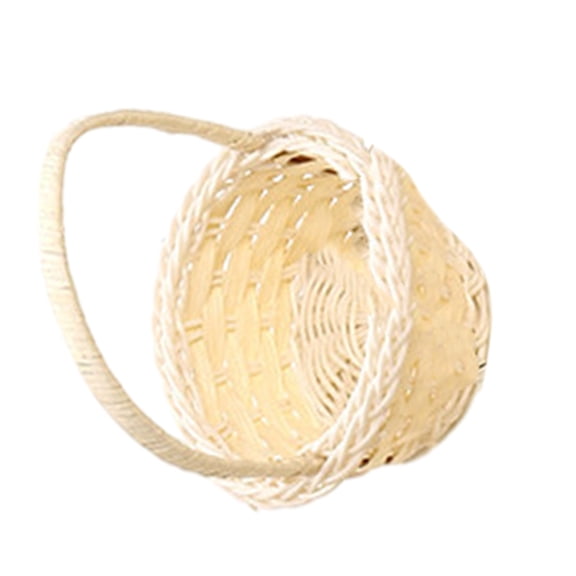 Necvior Versatile Handwoven Basket Flower Baskets with Handles Practical Storage Basket
