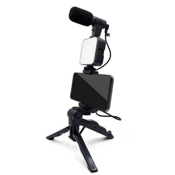 Necvior Video Kit Comprehensive for Phone with Adjustable Tripod LED Fill Light Tripod