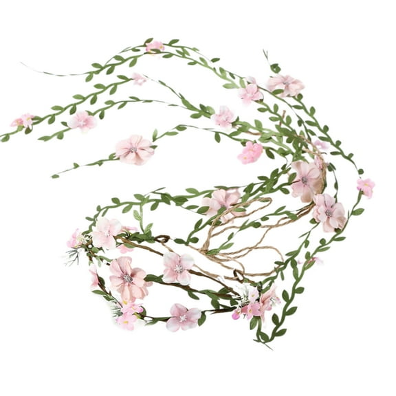 Necvior Vine Crown Hairband Rattan Flower Headdress Perfect Gift for Women Girls