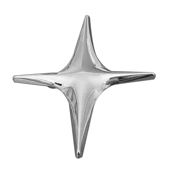 Necvior Vintage Four Pointed Star Brooches Cross Star Lapel Brooch Pin Jewelry Decor