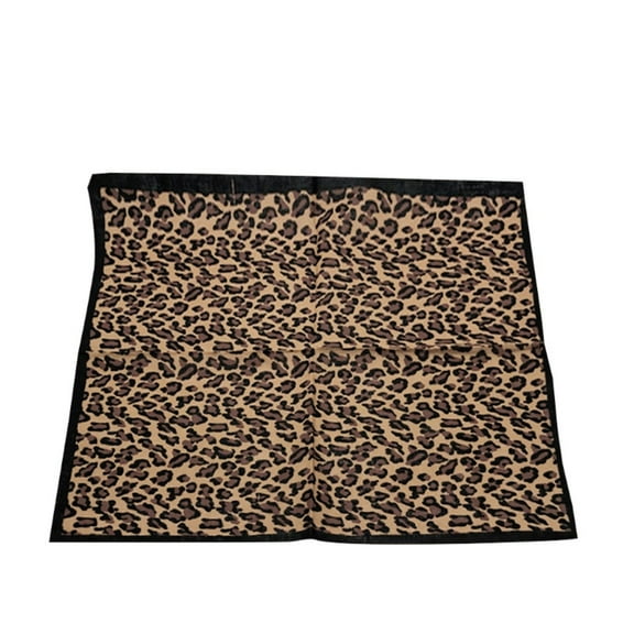 Necvior Vintage Leopard Print Unisex Cotton Square Scarf Outdoor Cycling