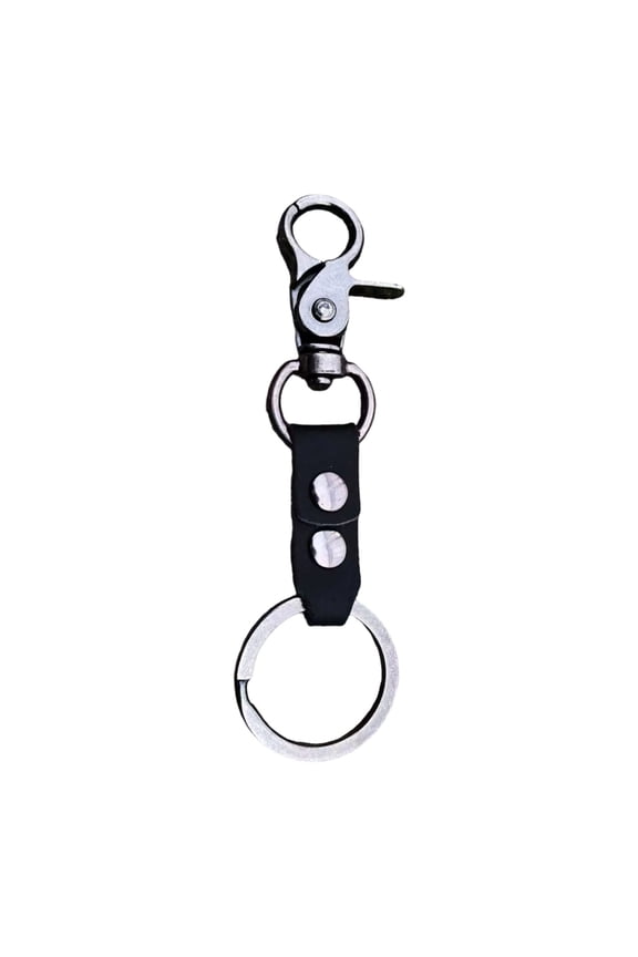 Vintage Style Men Keychain With Secure Metal Clasp Sturdy Key Ring Functional Key Holder For Everyday Carry