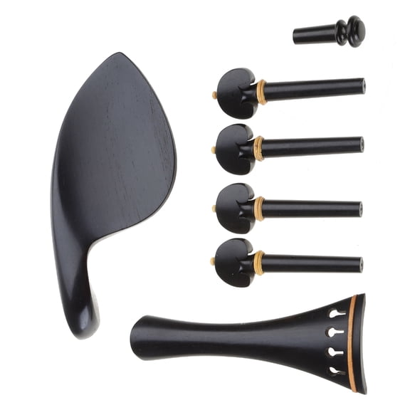 Necvior Violin Rep Parts 4/4 Violin Fittings for w/ Pull String Board Endpin Tuning Pegs