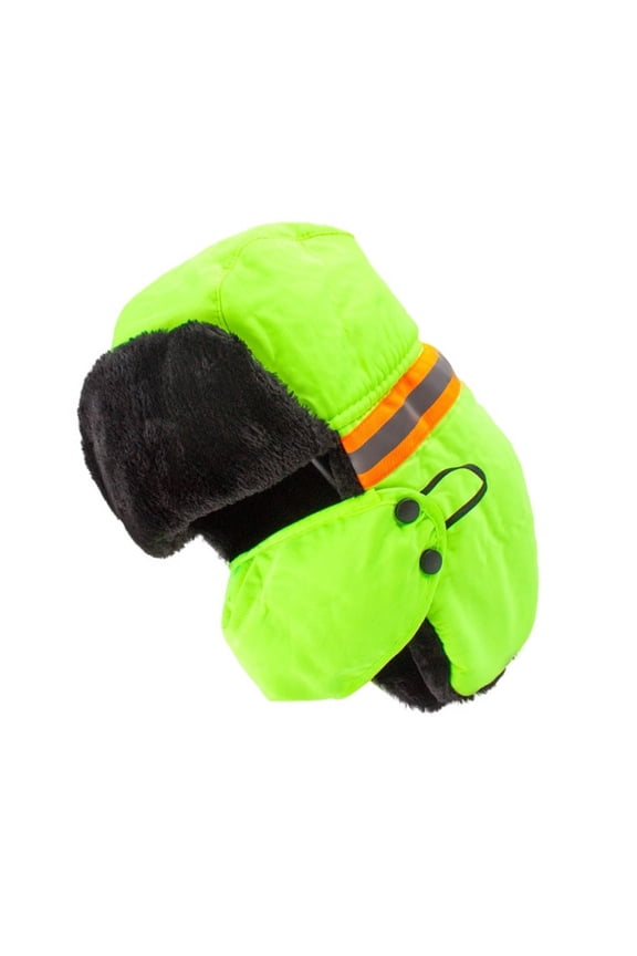 Visibility Reflective Hat for Outdoor Activity Cold Weather Windproof Warm Winter Hat for Construction Workers