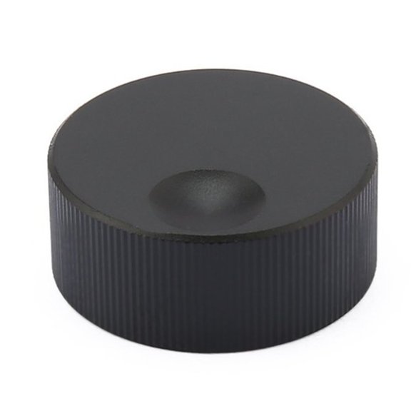 Necvior Volume Control Knob 32x13mm Black Frosted Solid Aluminum Knob Encoders Knob