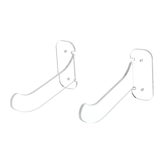 Necvior Wall Mount Acrylic Yoga Mat Holder Exercise Foam Pad Roller Hanging Storage Rack