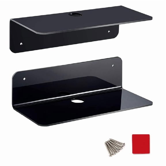 Necvior Wall Mount Display Shelf for Bluetooth-compatible Speaker Digital Clock