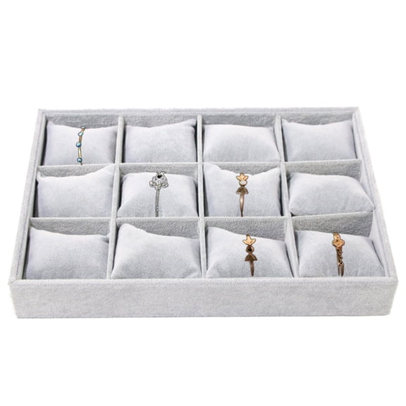 Necvior Watch Storage Stand Wristwatch Presentation Tray Watches Holder with Pillows