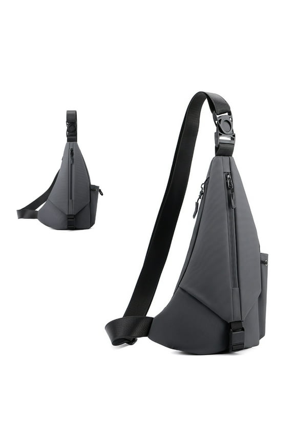Waterproof Chest Bag Mens Reflective Crossbody Shoulder Bag Casual Sling Purses