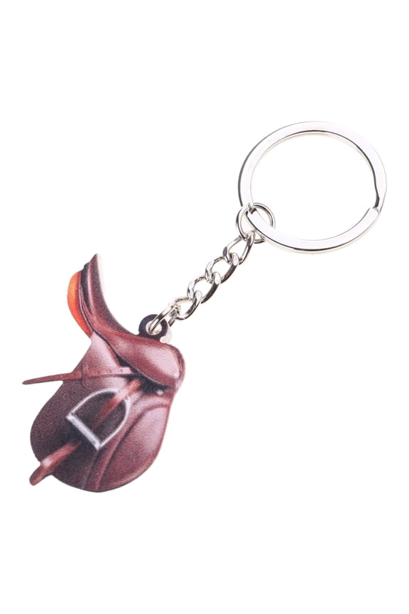 Western Horse Saddles Keychain Car Interior Decoration Keychain for Key Handmade Gift for Horse Lover Acrylic Jewelry