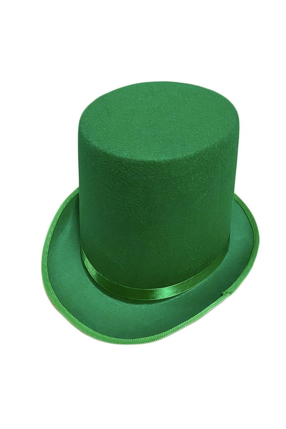 Western Top Hat Wide Brim Fedora Hat for Boyfriend Top Hat Short Brim Solid Color for Outdoor Gatherings