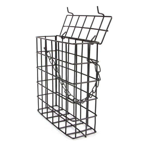 Necvior Wild Bird Food Wire Basket Dispenser Parakeets Feeder Suet Container Metal