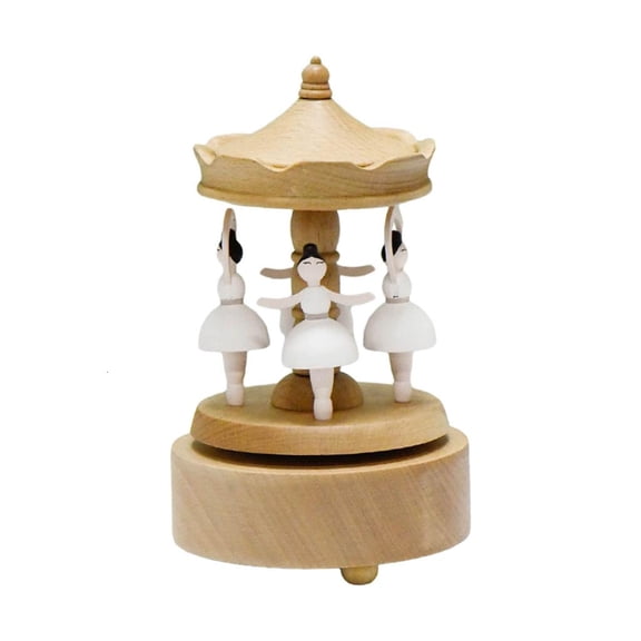 Necvior Windup Ballet Dance Music Box for Kids Winding Musical Box Desktop Decor