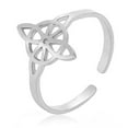 thumbnail image 1 of Necvior Witches Knot Rings Stainless Steel Knot Rings Perfect Gift for Women, 1 of 14
