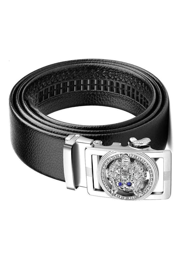 Wolf Buckle for Men Casual Belt Gift for Father Teacher Businessmen