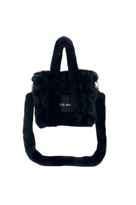 Women Plush Shoulder Bag Female Handbag Lady Autumn Winter Messenger Bag Large Capacity Crossbody Bag Shopping Bag