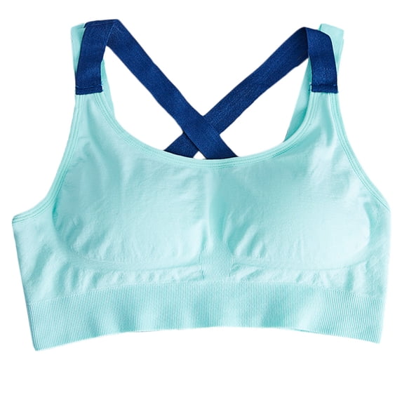 Necvior Women for Cross X-Back Sports Bra Seamless Removable Padded Workout Vest Underwe