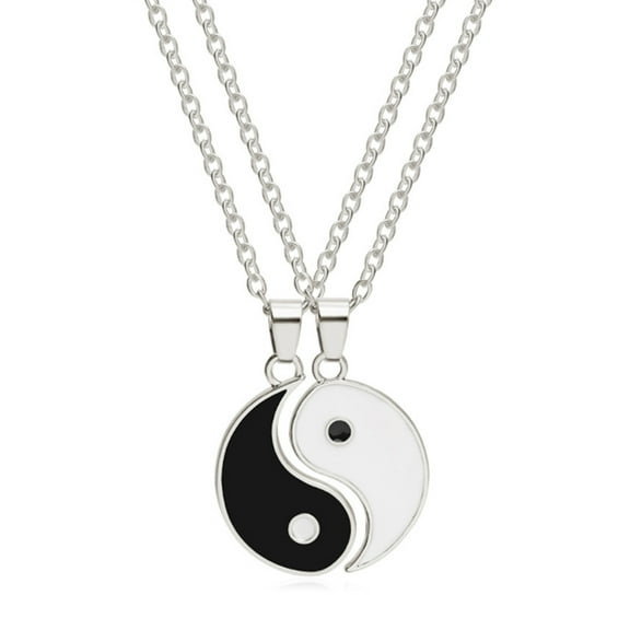 Necvior Yin Yang BFF Couples Pendant Necklace Chain for Women Mens Personalized Necklace