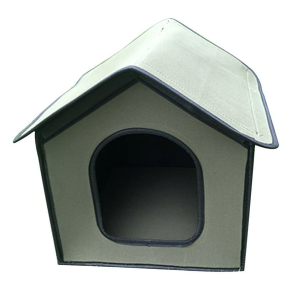 Necvior for Cat House with Detachable Pad Winter Warm Pet Nest Kitty Shelter Waterproof Composite EVA Feral for Cat Cave House D