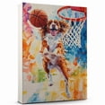 thumbnail image 1 of Nederlandse Kooikerhondje Dog Stretched Canvas Size 8x12 – Basketball Canvas Print of Funny Nederlandse Kooikerhondje Dog Wall Art, Basketball Sports Wall Decor, Home Decor, Dog Lover, 1 of 5