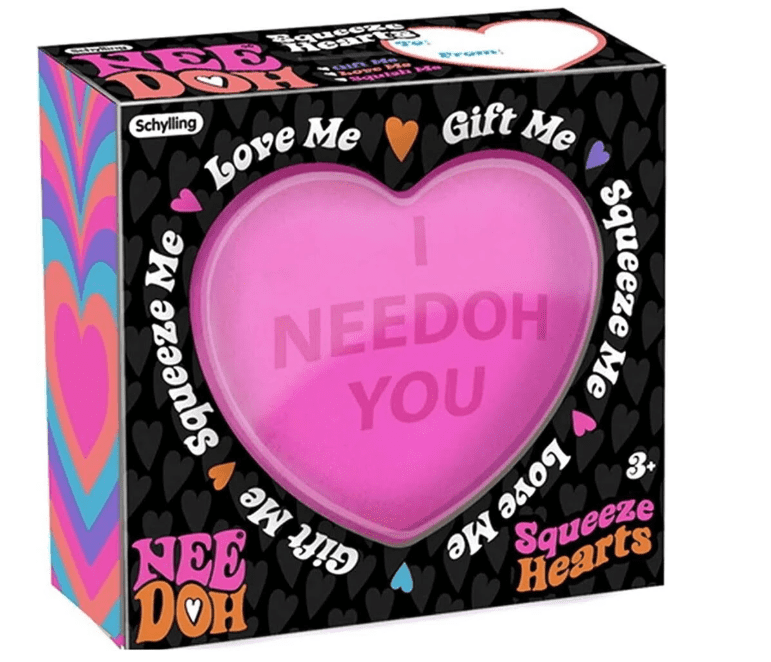Nee Doh Color Change Squeeze Heart, 1 chosen at random
