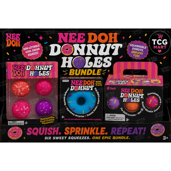 Nee Doh Dohnut Trio (One of each pictured, random color)