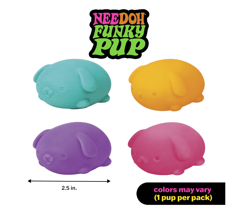 Nee Doh Funky Pup, 1 random color