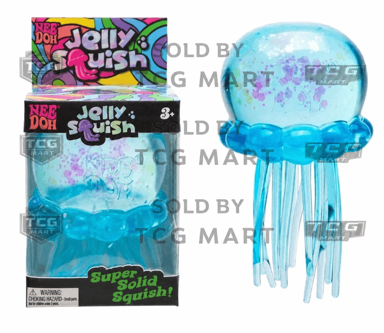 Nee Doh Jelly Squish BLUE, 1PC