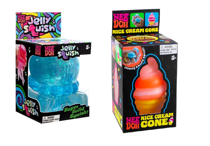 Nee Doh Jelly and Cone Combo, 1 random color of each