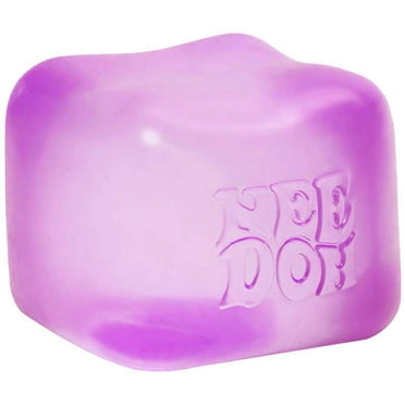 Nee Doh Nice Cube Squish Toy, Ages 3  (Purple), 1ct
