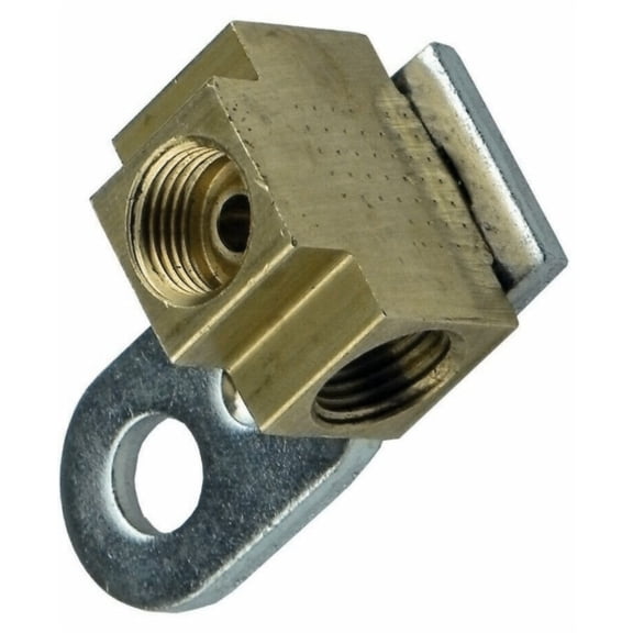Nee Haoww 1/4" Tube Brass Inverted Flare Brake Line Tee 7/16-24 All 3 Sides with Bracket