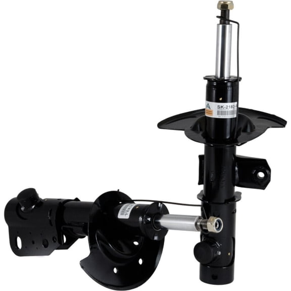 Nee Haoww 1 Pair Left Right Side Shock Absorber and Strut Assemblies - Black U-Bracket Lower Mount Style