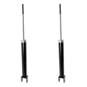 Nee Haoww 1 Pair Rear Left Right Side Shock Absorbers Black Set - Non-Adjustable Damping, Stem Upper Mount, Twin-Tube Design
