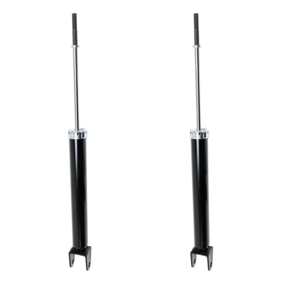 Nee Haoww 1 Pair Rear Left Right Side Shock Absorbers Black Set - Non-Adjustable Damping, Stem Upper Mount, Twin-Tube Design