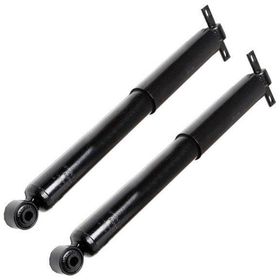 Nee Haoww 1 Pair Rear Left Right Side Struts Shocks Steel Mounting Hardware 2-Pieces Double Pipe-Shock Absorber System Gloss Black