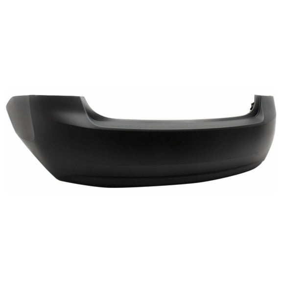 Nee Haoww 1-Piece Rear Black Plastic Bumper Cover Without Sensor Holes Primed