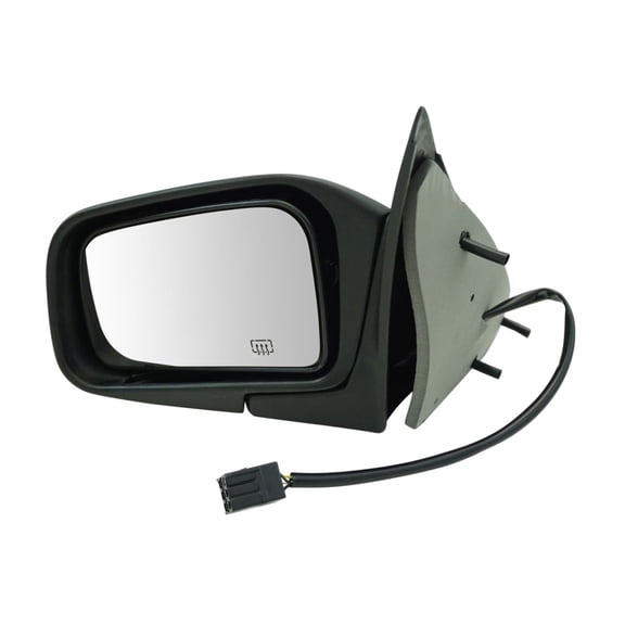 Nee Haoww 1pc Left Driver Side Paint to Match Power Heated Operate Exterior Door Rear View Mirror Plastic Cover Black Manual Fold Away Mechanism